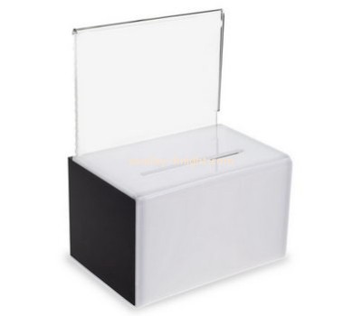 Customized acrylic donation money box DBK-157