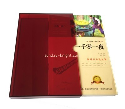 Customized acrylic book slipcase DBK-340