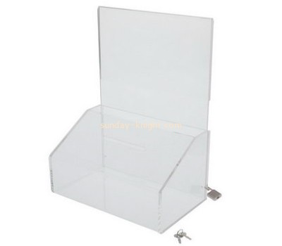 Customized acrylic clear ballot box DBK-384