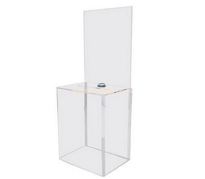 Customized clear acrylic ballot box DBK-388