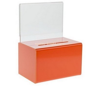 Customized acrylic donation boxes for sale DBK-428