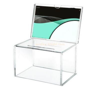 Customized clear acrylic collection box DBK-426