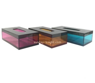 Customized acrylic rectangular tissue box DBK-431