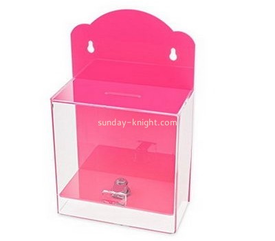 Customized clear acrylic ballot box for sale DBK-481