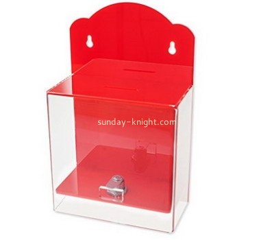 Customized clear acrylic small ballot box DBK-486