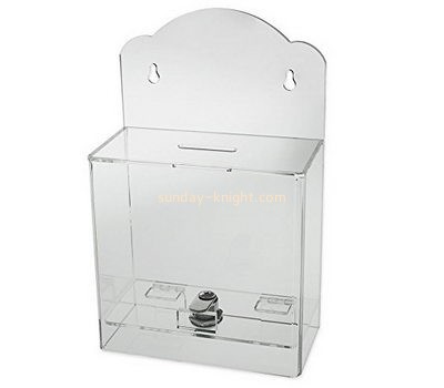 Customized clear acrylic small suggestion box DBK-488