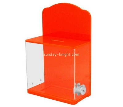 Customized red acrylic ballot box DBK-491