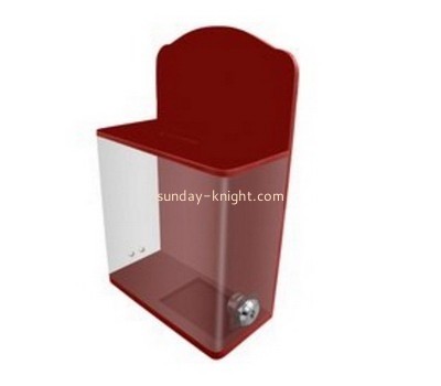 Customized acrylic charity money collection boxes DBK-504