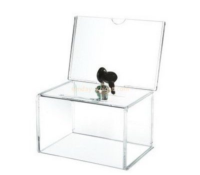 Customized transparent plexiglass ballot box DBK-531