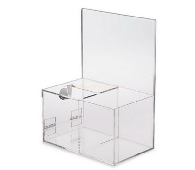 Customized clear acrylic ballot box DBK-529