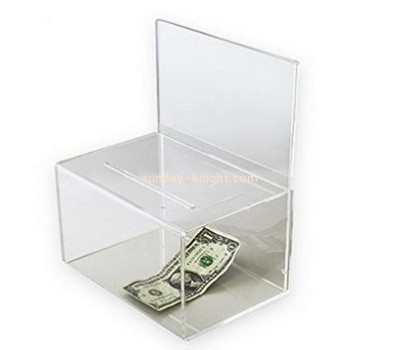 Customized small clear plastic ballot box DBK-534