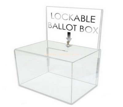 Customized transparent acrylic large ballot box DBK-539