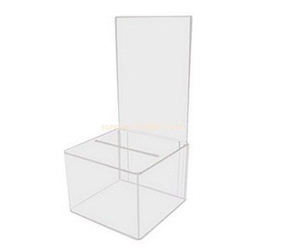 Bespoke transparent acrylic suggestion boxes DBK-551