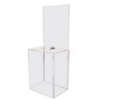 Bespoke lucite transparent ballot box DBK-554