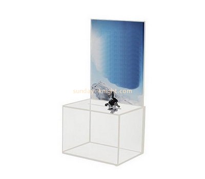 Bespoke transparent lucite employee suggestion box DBK-556