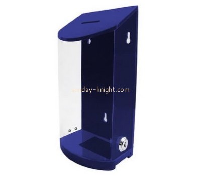 Bespoke purple acrylic donation box DBK-605