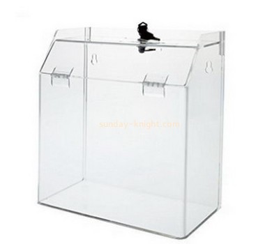 Bespoke clear acrylic employee suggestion box DBK-612