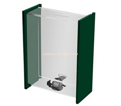 Bespoke transparent acrylic money box with lock DBK-623