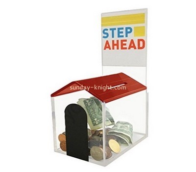 Bespoke acrylic locked donation boxes DBK-627