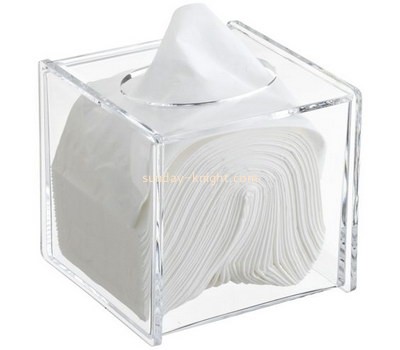 Bespoke clear acrylic modern tissue holder DBK-646