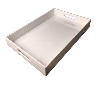 Bespoke white plastic rectangular tray STK-060