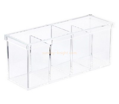 Custom acrylic 4 sections storage box DBK-1147