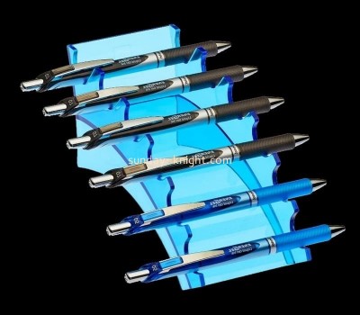 Customize acrylic horizontal 6 Slot display stand for pen makeup brush ODK-844