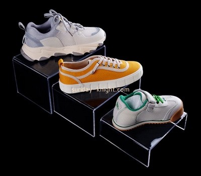 Acrylic manufacturer customize lucite shoes dispay risers perspex display stands ODK-864