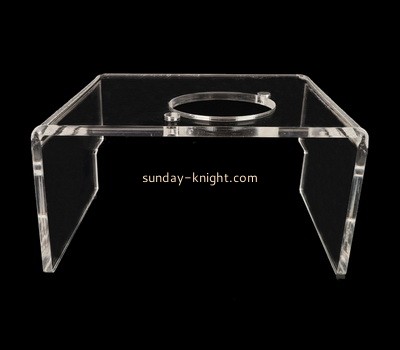 Lucite manufacturer customize perspex dog bowl holder acrylic pet food feeder holder ODK-922