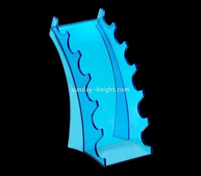 Plexiglass supplier customize acrylic horizontal 6 slot pen display stand lucite makeup brush holder ODK-944