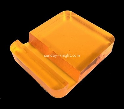 Perspex manufacturer customize acrylic phone holder block plexiglass easy carry ipad holder ODK-1053