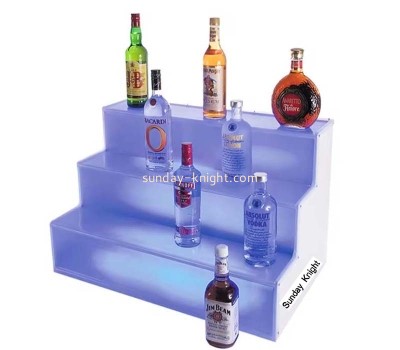 Custom wholesale acrylic 3 tiers LED wine display stand WDK-250