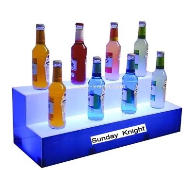 Custom wholesale acrylic 2 tiers LED liquor bar tower stand WDK-252
