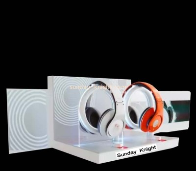 Custom wholesale acrylic headphone LED display booth CPK-164