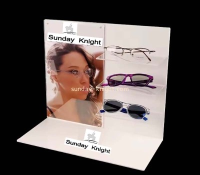 Custom wholesale acrylic 3 tiers eyewear display props SDK-095