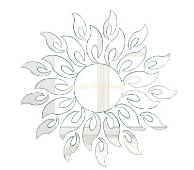 Custom wholesale acrylic wall decor sunflower mirror stickers MAK-126