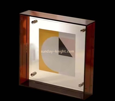 Custom wholesale acrylic table setting print picture frame APK-083