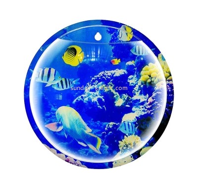 Custom wholesale acrylic wall fish bowl HCK-227