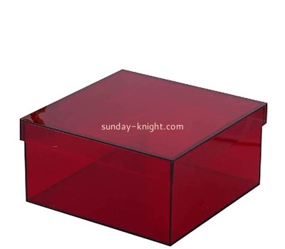 Custom acrylic tea bag storage box with lid AHK-078