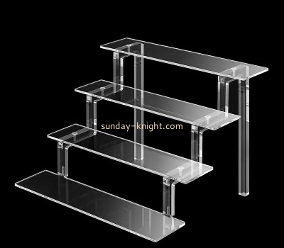 Custom wholesale acrylic 4 tiers perfume display riser ODK-1999