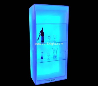 Custom wholesale acrylic luminous liquor display cabinet EDK-104