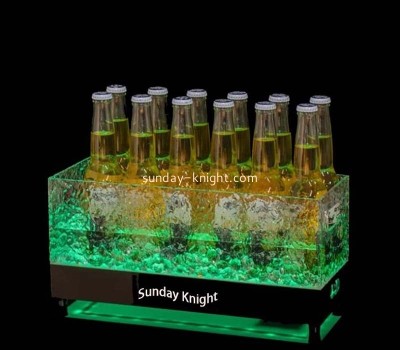 Custom wholesale acrylic luminous bar beer ice bucket LDK-141