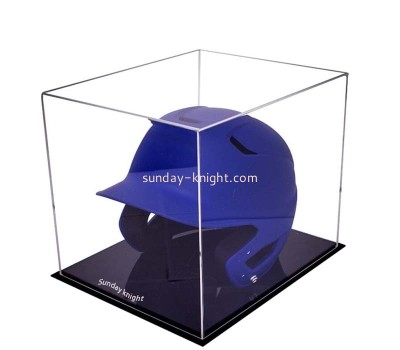 Custom wholesale acrylic 5 sided helmet display case DBK-1444