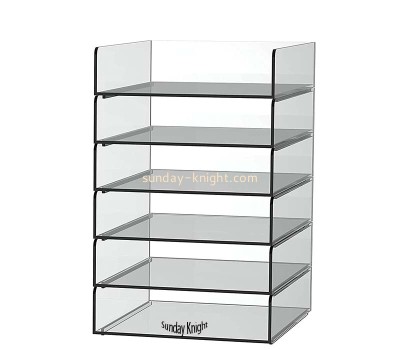 Custom wholesale acrylic 6 tiers stackable file holder BHK-868