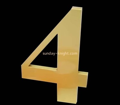 Custom wholesale acrylic advertising number sign CAK-365