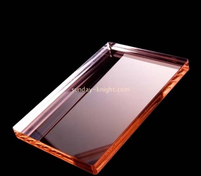 Custom wholesale rose gold mirror acrylic block CAK-367