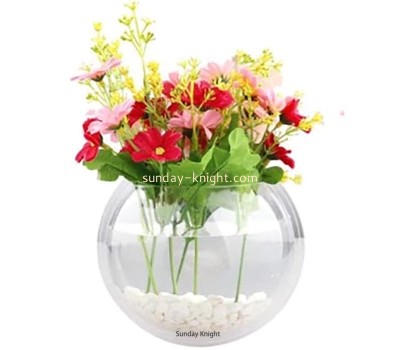 Custom wholesale acrylic wall mounted fish bowl FTK-063