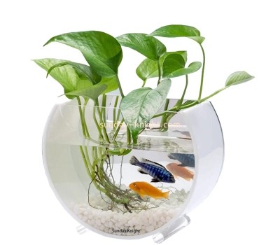 Custom wholesale acrylic desktop fish bowl FTK-067