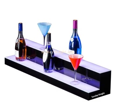 Custom wholesale acrylic Led bottles display stand shelf WDK-260