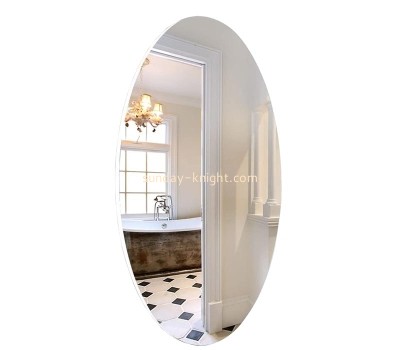 Custom wholesale acrylic DIY wall oval mirror stickers MAK-132